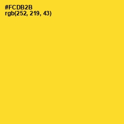 #FCDB2B - Golden Dream Color Image
