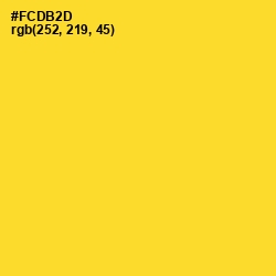 #FCDB2D - Golden Dream Color Image