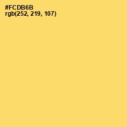 #FCDB6B - Goldenrod Color Image
