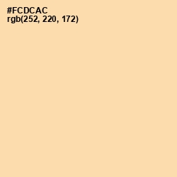 #FCDCAC - Navajo White Color Image