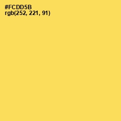 #FCDD5B - Energy Yellow Color Image