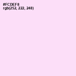 #FCDEF8 - Pink Lace Color Image