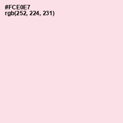 #FCE0E7 - Carousel Pink Color Image