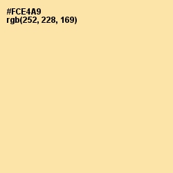 #FCE4A9 - Cape Honey Color Image