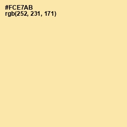 #FCE7AB - Cape Honey Color Image