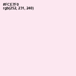 #FCE7F0 - Pale Rose Color Image