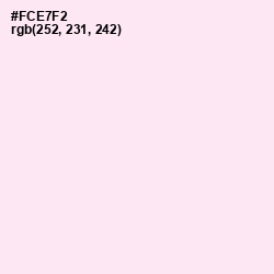 #FCE7F2 - Pale Rose Color Image