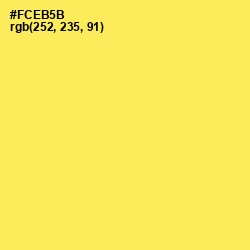 #FCEB5B - Candy Corn Color Image