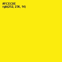 #FCEC0E - Turbo Color Image