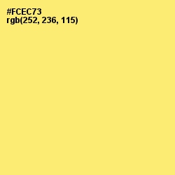 #FCEC73 - Marigold Yellow Color Image