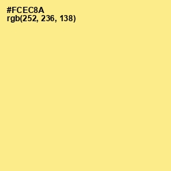 #FCEC8A - Sweet Corn Color Image