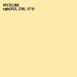 #FCECAB - Cape Honey Color Image