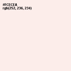 #FCECEA - Fair Pink Color Image