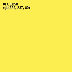 #FCED50 - Candy Corn Color Image