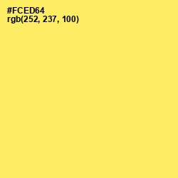 #FCED64 - Portica Color Image