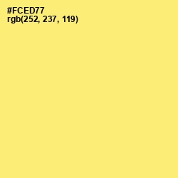 #FCED77 - Marigold Yellow Color Image