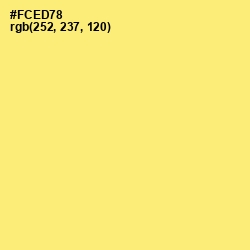 #FCED78 - Kournikova Color Image