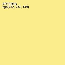 #FCED8B - Sweet Corn Color Image