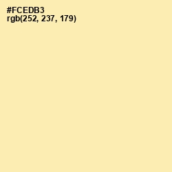 #FCEDB3 - Banana Mania Color Image