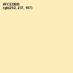 #FCEDBB - Colonial White Color Image