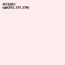 #FCEDEC - Fair Pink Color Image