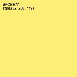 #FCEE77 - Marigold Yellow Color Image