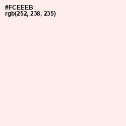 #FCEEEB - Fair Pink Color Image