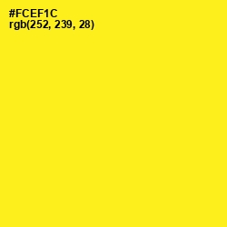 #FCEF1C - Broom Color Image