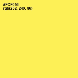 #FCF056 - Gorse Color Image