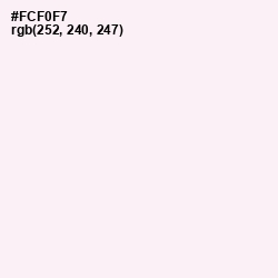 #FCF0F7 - Lavender blush Color Image