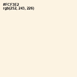 #FCF3E2 - Sazerac Color Image