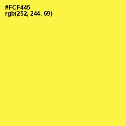 #FCF445 - Gorse Color Image