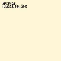#FCF4D2 - Double Pearl Lusta Color Image