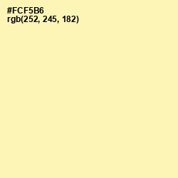 #FCF5B6 - Buttermilk Color Image