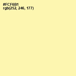 #FCF6B1 - Buttermilk Color Image