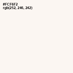 #FCF6F2 - Provincial Pink Color Image