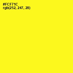 #FCF71C - Broom Color Image