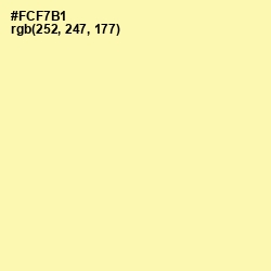 #FCF7B1 - Buttermilk Color Image