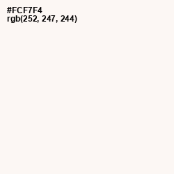 #FCF7F4 - Rose White Color Image