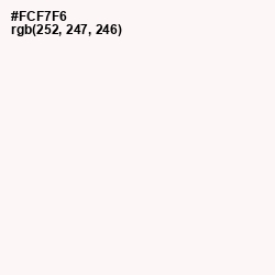 #FCF7F6 - Rose White Color Image
