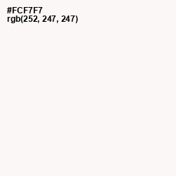 #FCF7F7 - Rose White Color Image