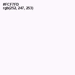 #FCF7FD - White Lilac Color Image