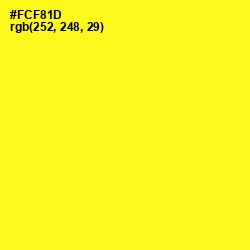 #FCF81D - Broom Color Image