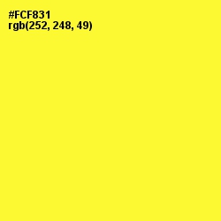 #FCF831 - Golden Fizz Color Image