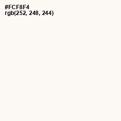 #FCF8F4 - Vista White Color Image