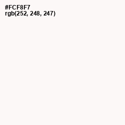 #FCF8F7 - Vista White Color Image