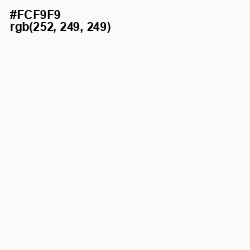 #FCF9F9 - Soapstone Color Image