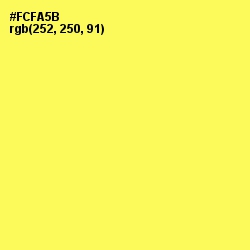 #FCFA5B - Candy Corn Color Image