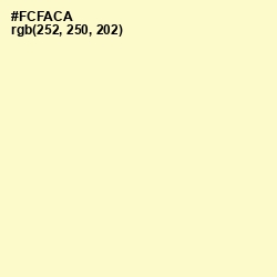 #FCFACA - Lemon Chiffon Color Image