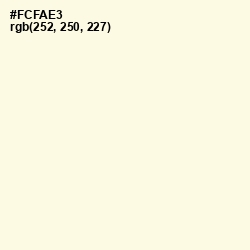 #FCFAE3 - Off Yellow Color Image